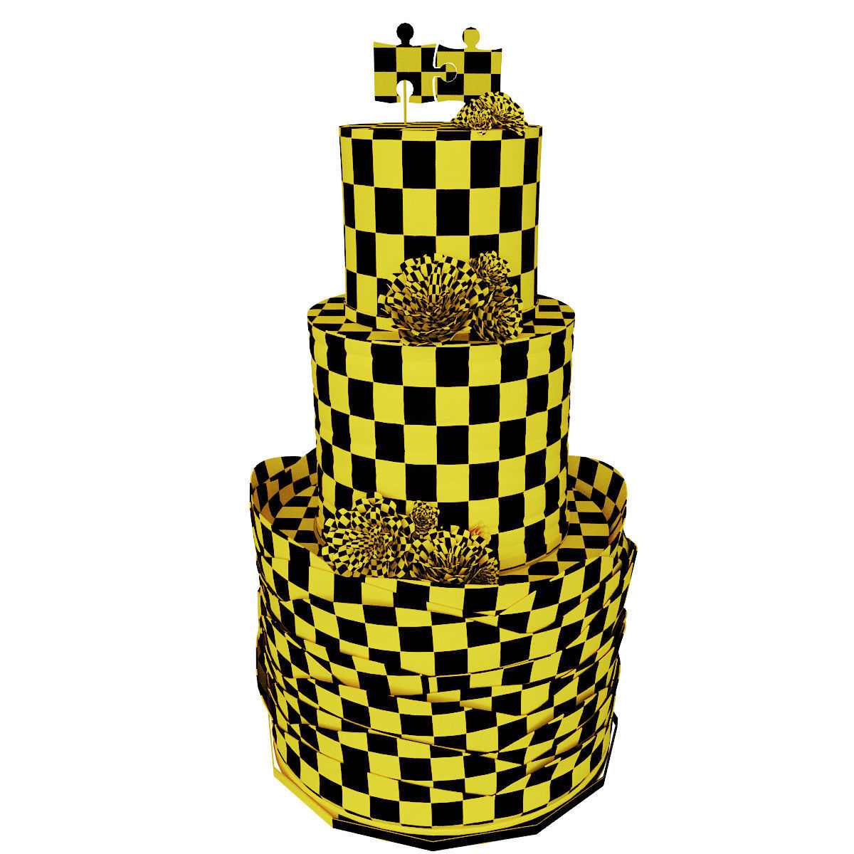 Wedding Cake 3D model_5