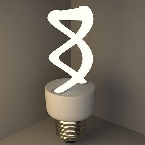  economical lamp Low-poly 3D model
