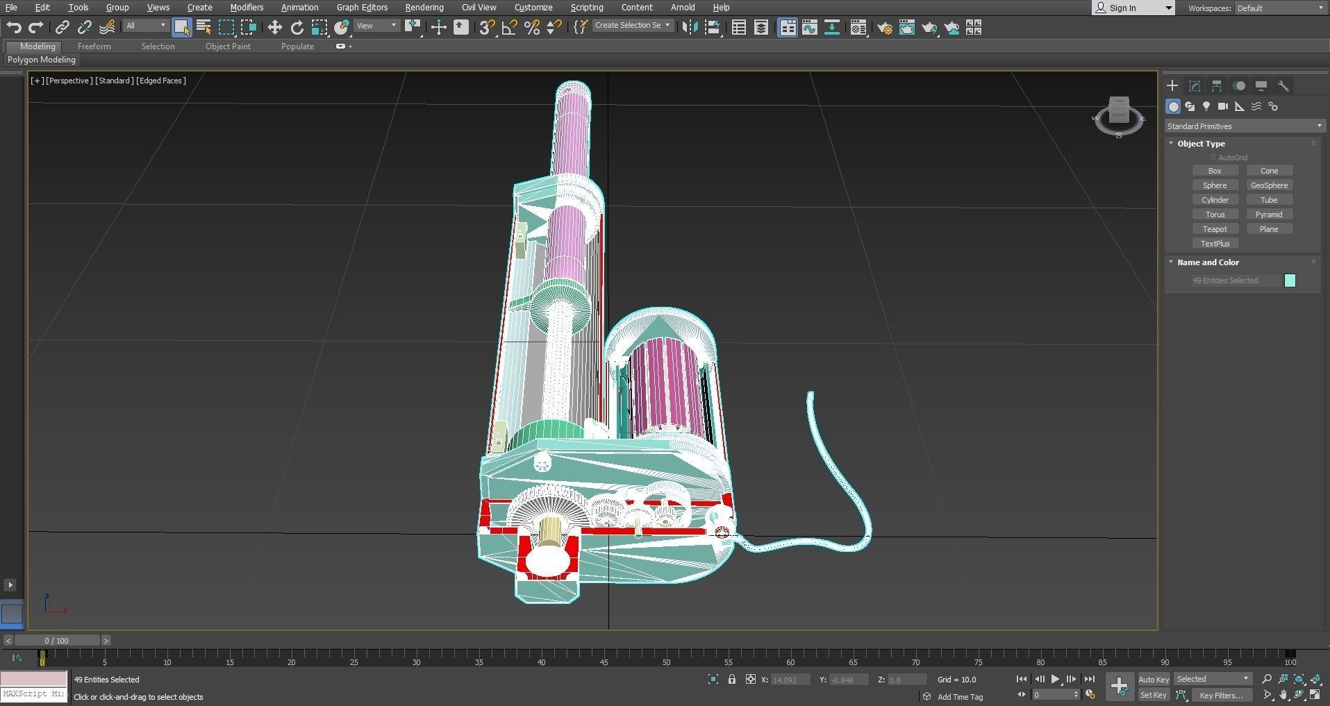 Linear Actuator cut  Free 3D model_4