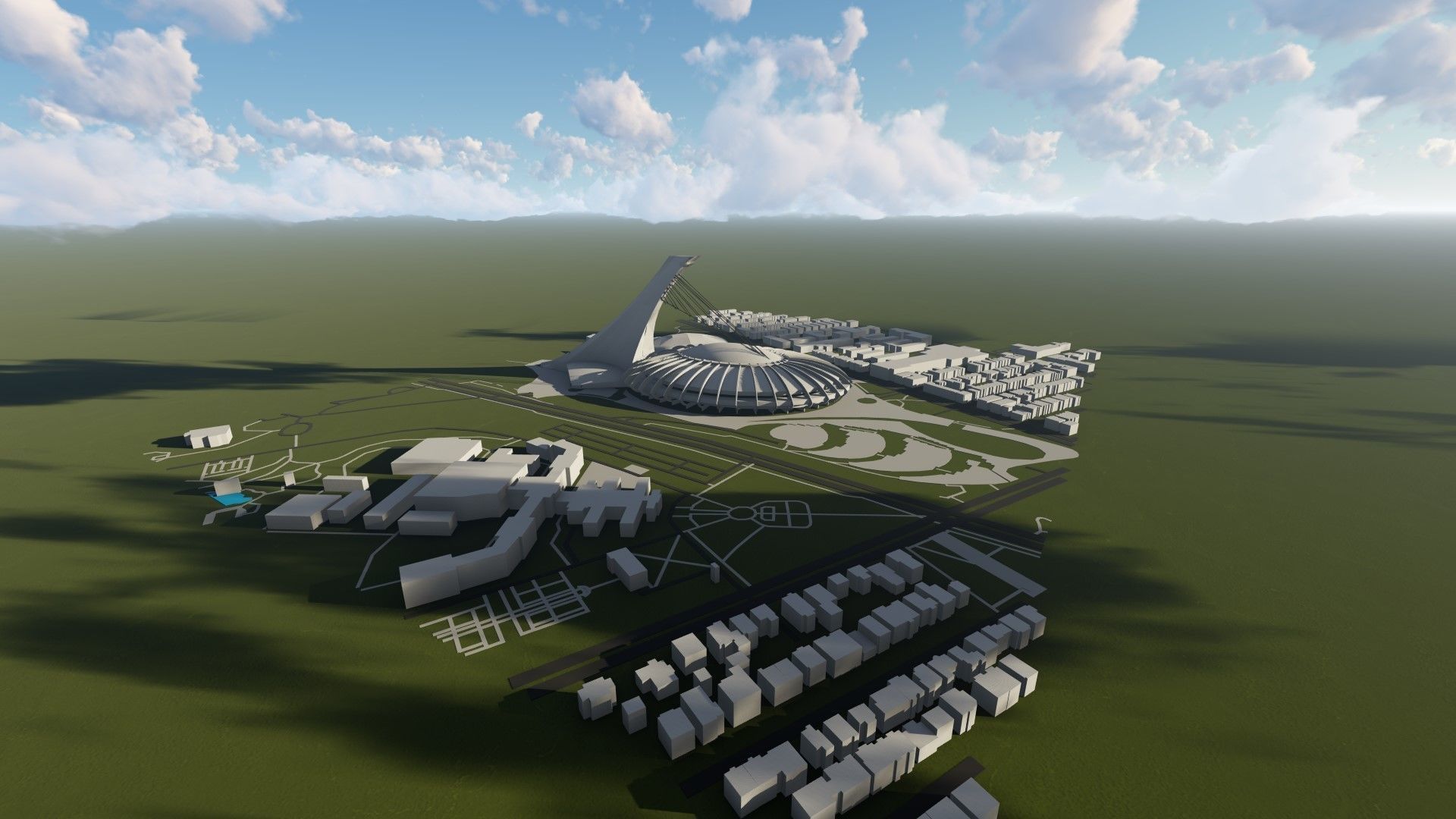 Montreal Olympic Stadium 3D model_18