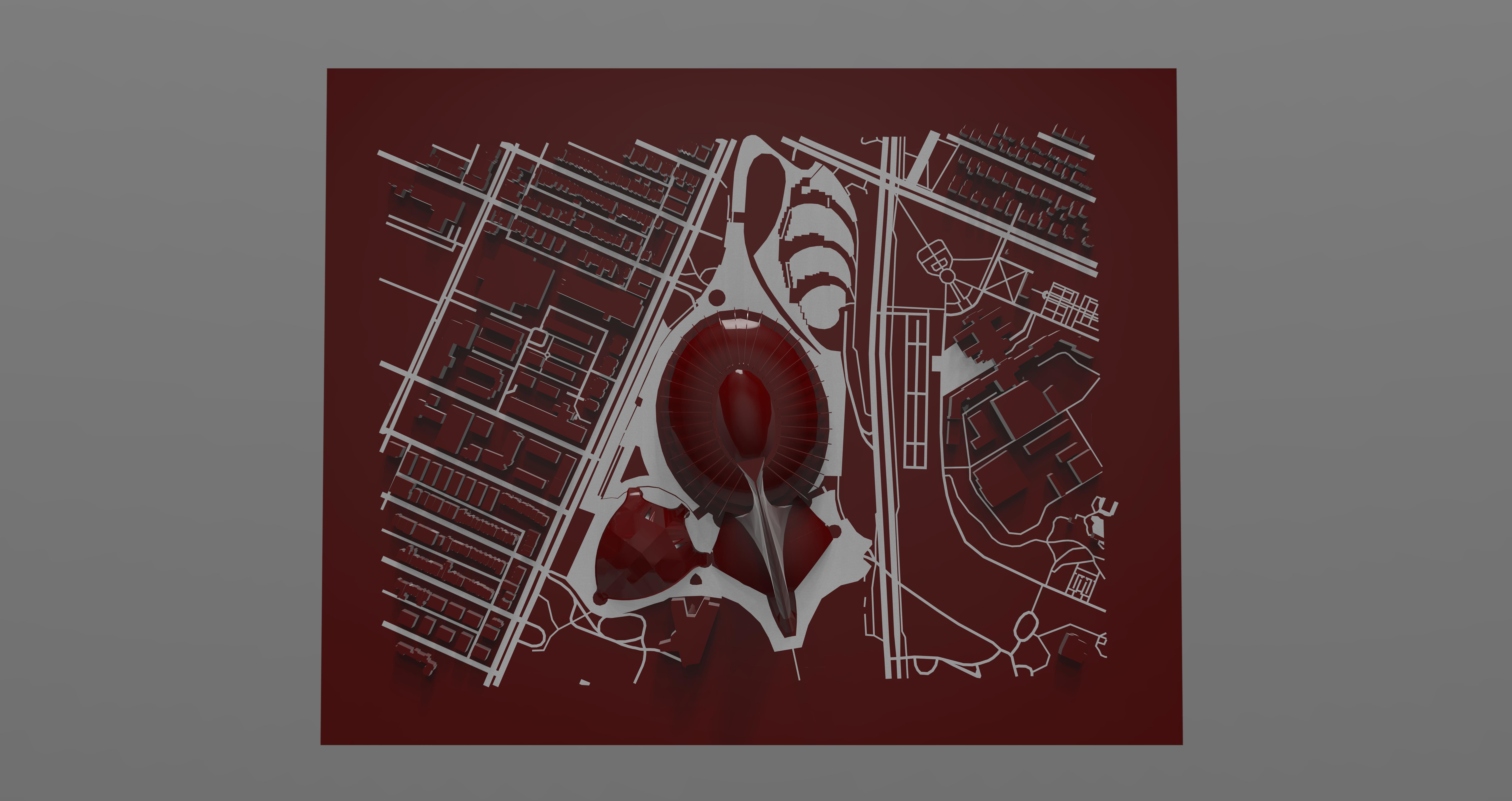 Montreal Olympic Stadium 3D model_4