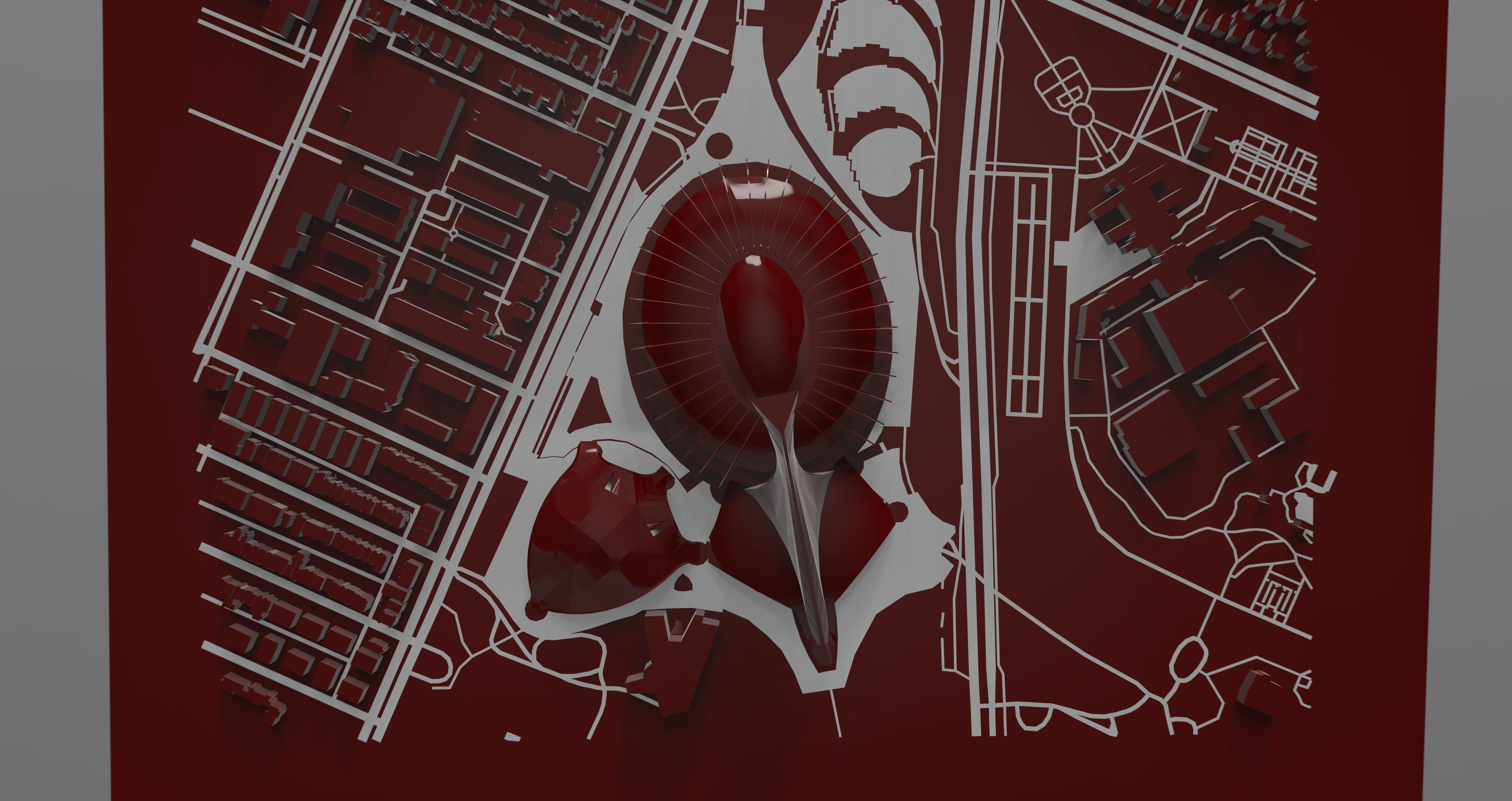 Montreal Olympic Stadium 3D model_5