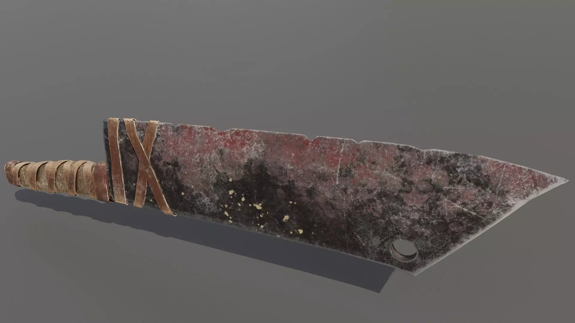 Orc Cleaver Low-poly 3D model_0