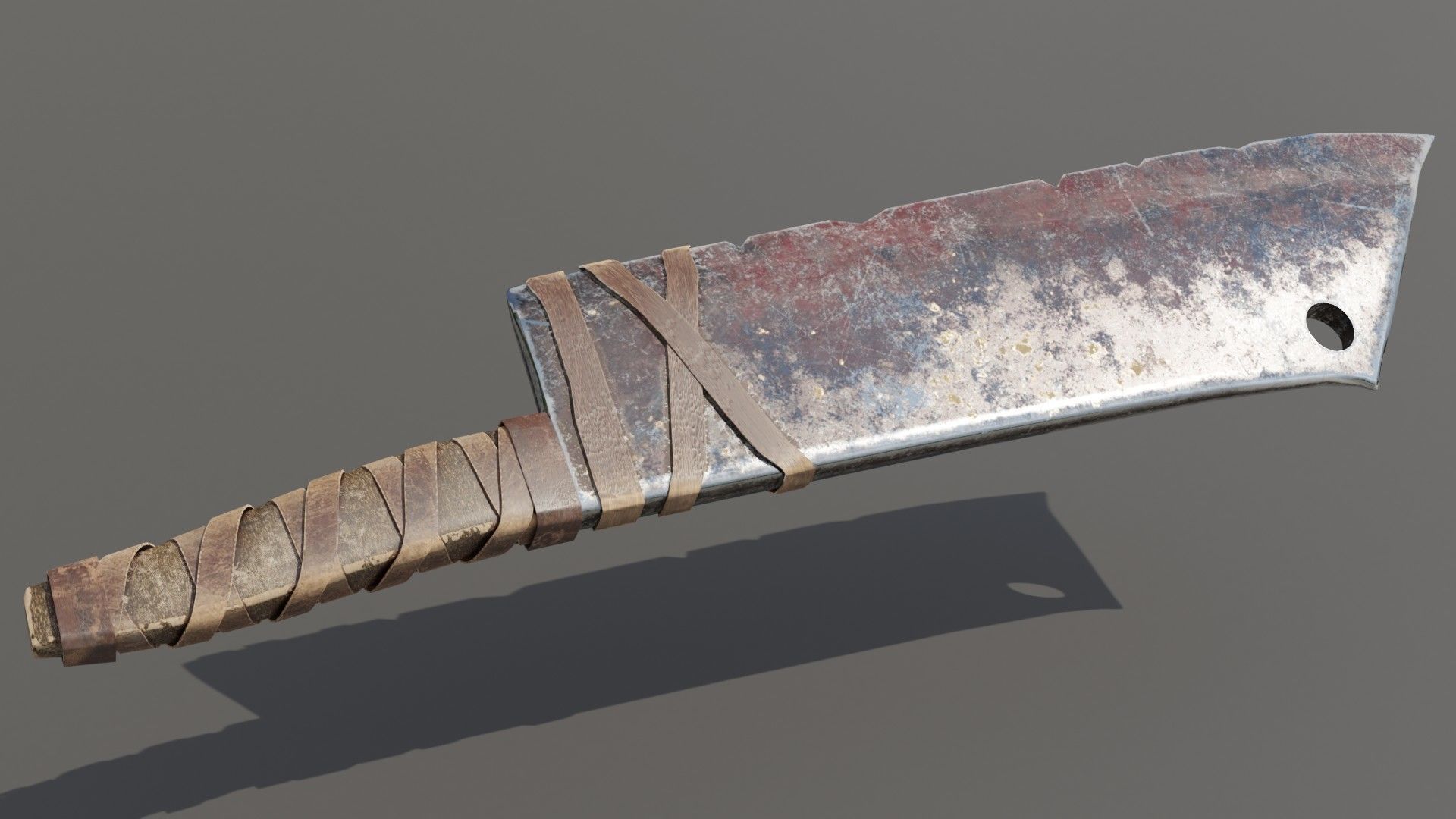 Orc Cleaver Low-poly 3D model_2