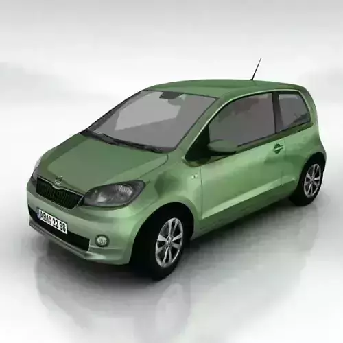 Skoda CitiGo Low-poly 3D model