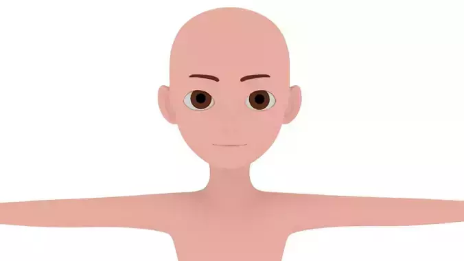 Male Base Mesh Character Cartoon
