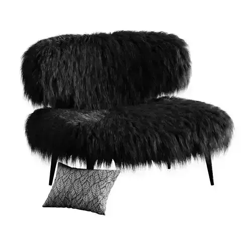 Woolly Bella Armhair Black by Videre Licet