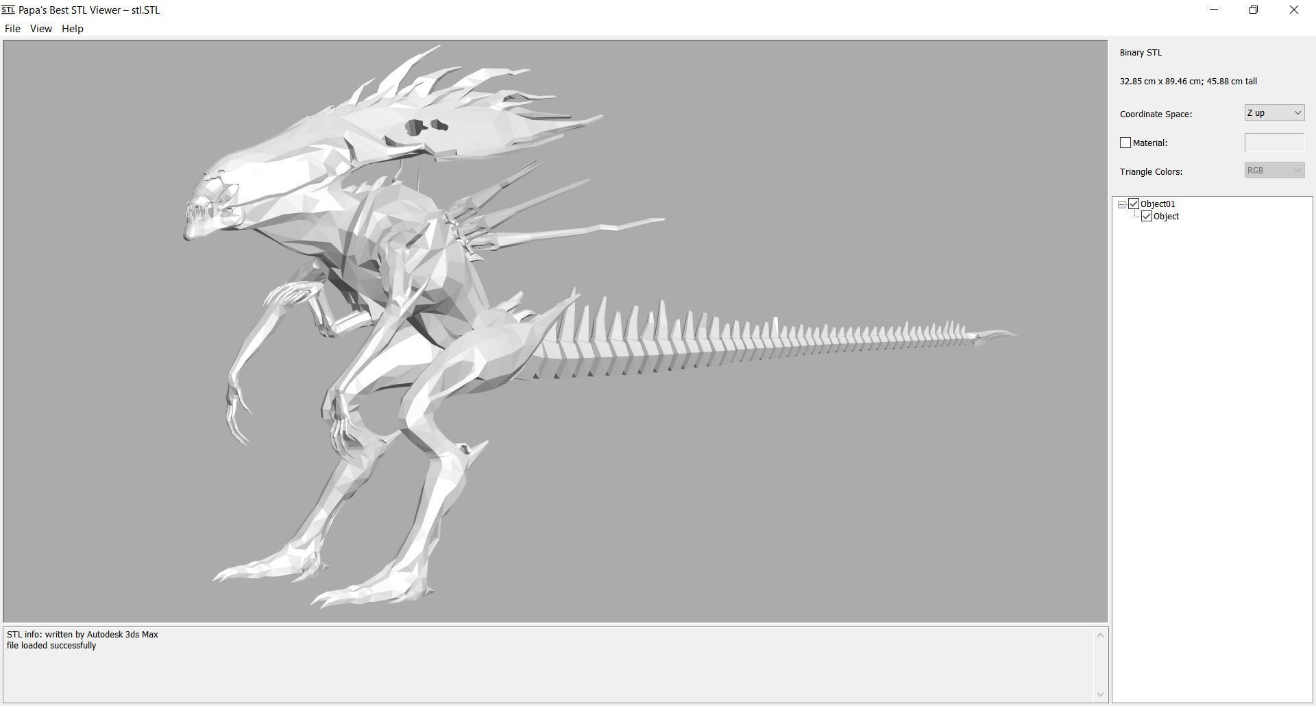 Alien 1007 3D model_2