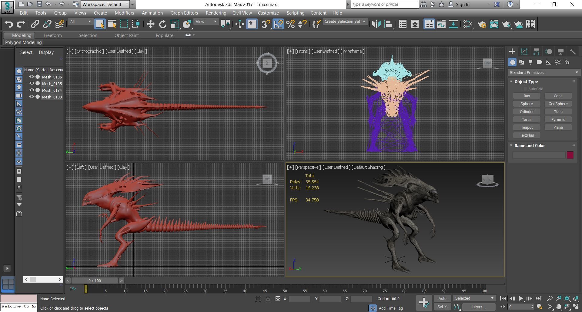 Alien 1007 3D model_3