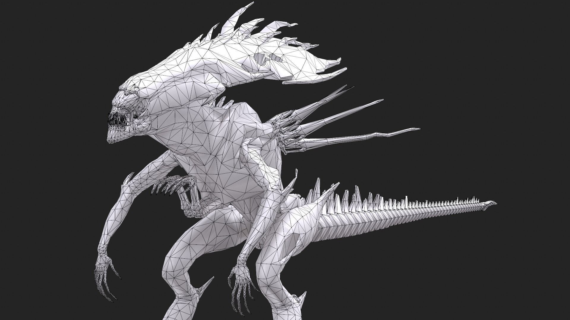 Alien 1007 3D model_9