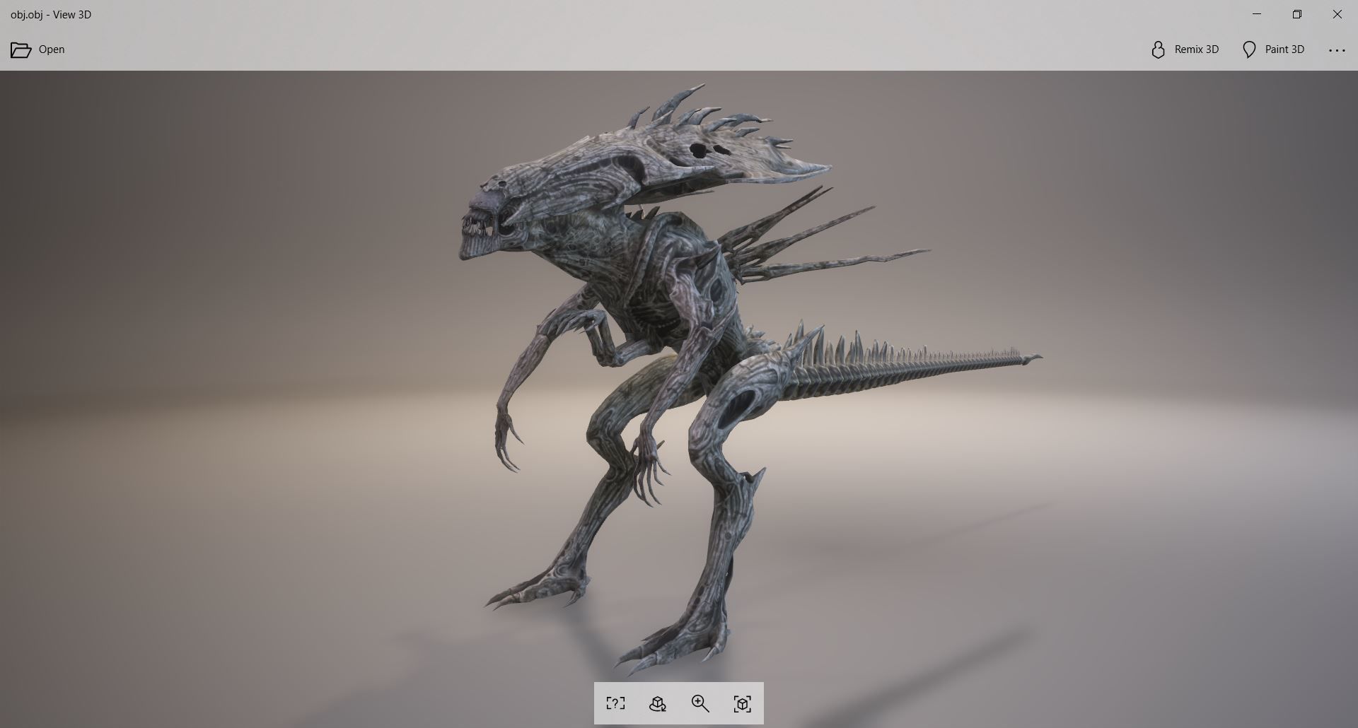Alien 1007 3D model_5