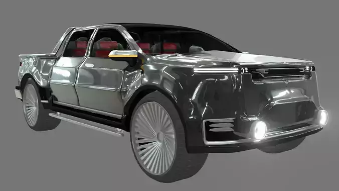 Generic Pick Up Low-poly 3D model