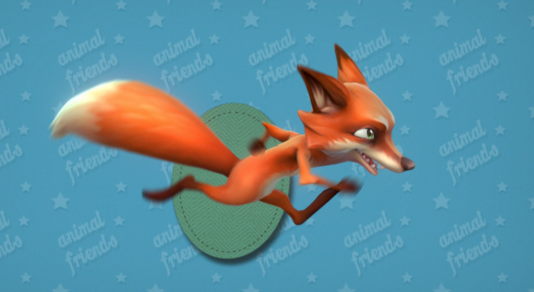 Forest Animal Friends Low-poly 3D model_24