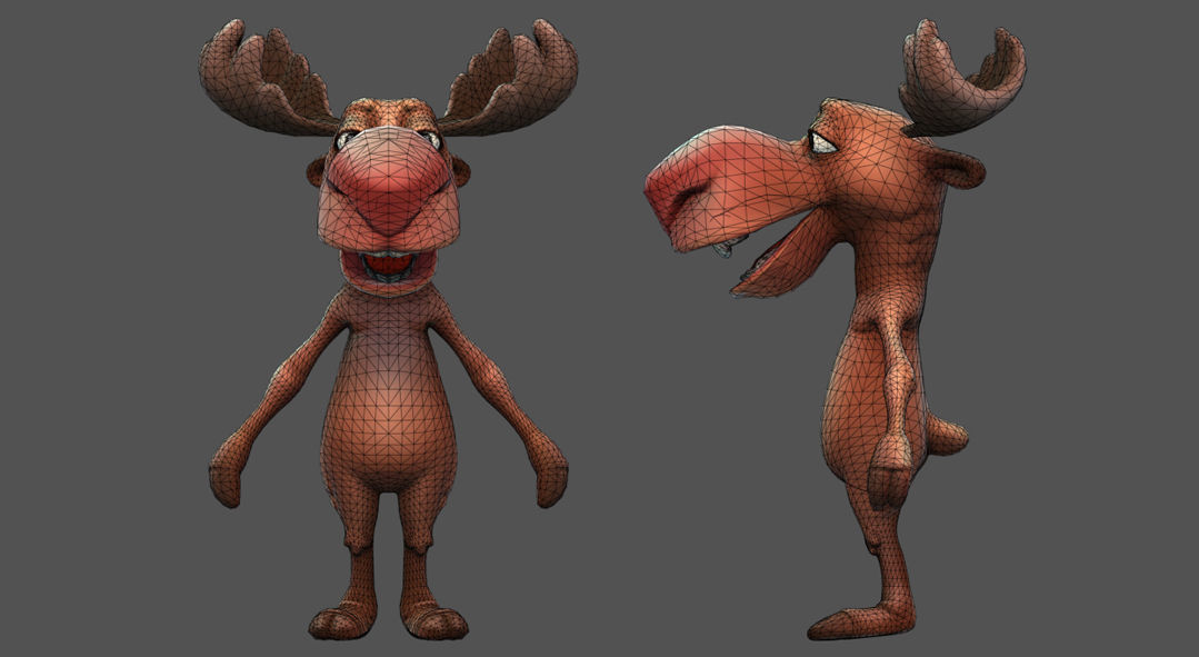 Forest Animal Friends Low-poly 3D model_15