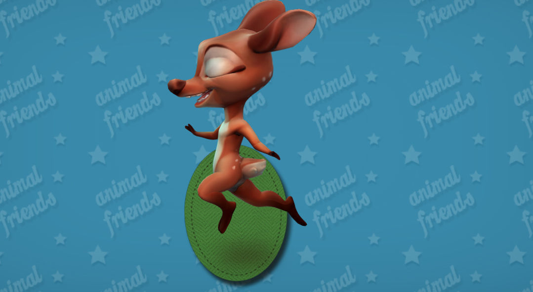 Forest Animal Friends Low-poly 3D model_18