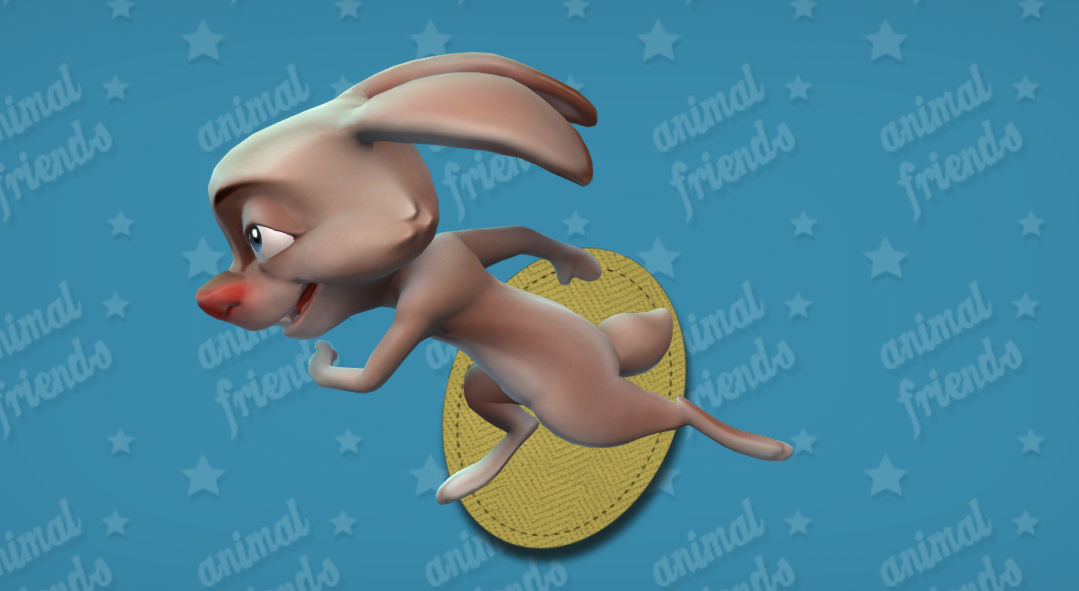 Forest Animal Friends Low-poly 3D model_21