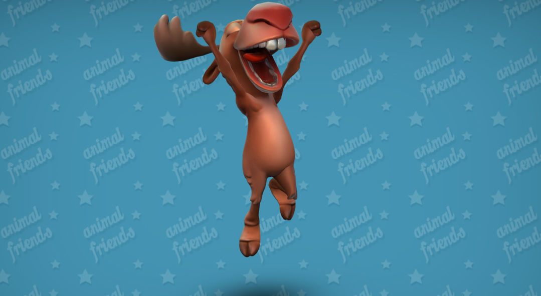 Forest Animal Friends Low-poly 3D model_20