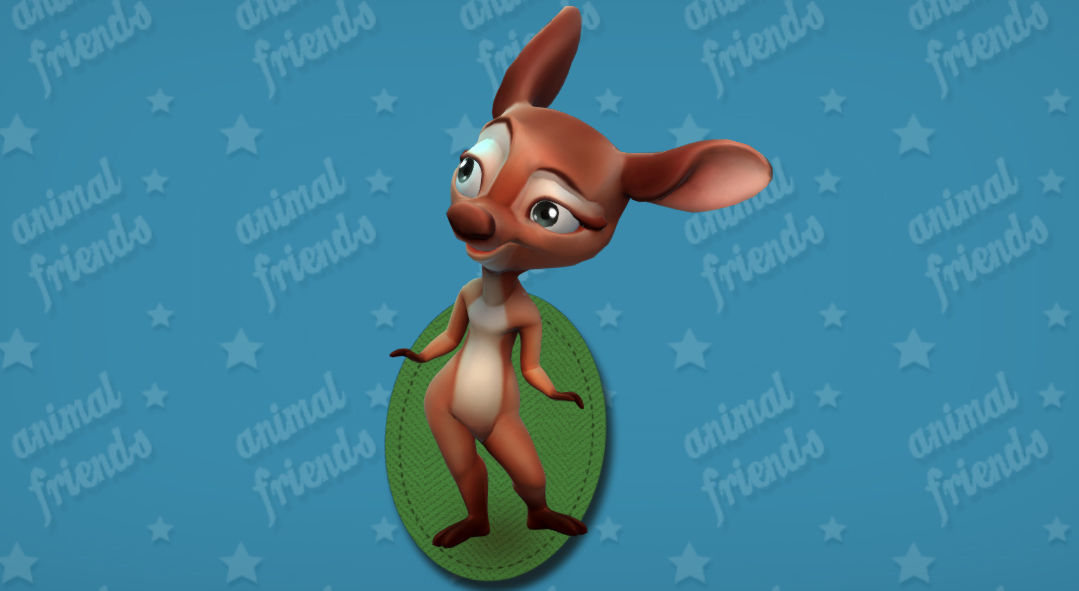 Forest Animal Friends Low-poly 3D model_23