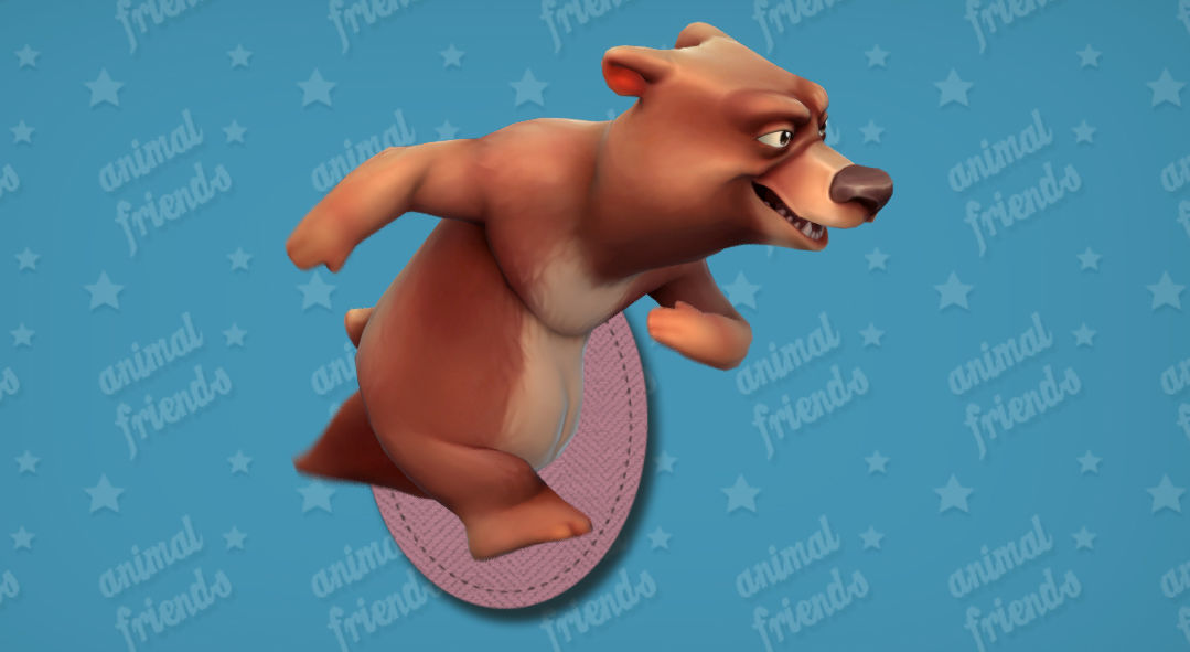 Forest Animal Friends Low-poly 3D model_22