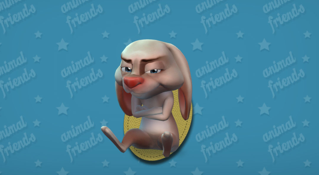 Forest Animal Friends Low-poly 3D model_17