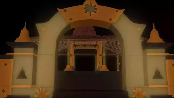 JOGLO JAVANESE HOUSE Free 3D model