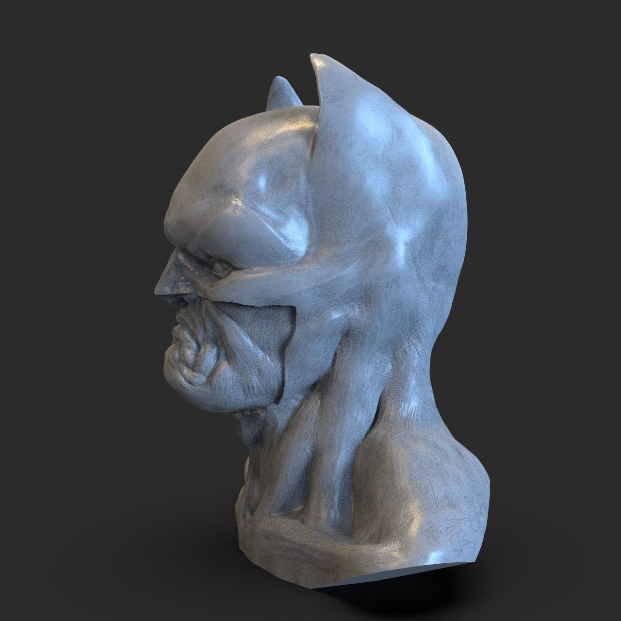 Batman Bust 3D print model_4