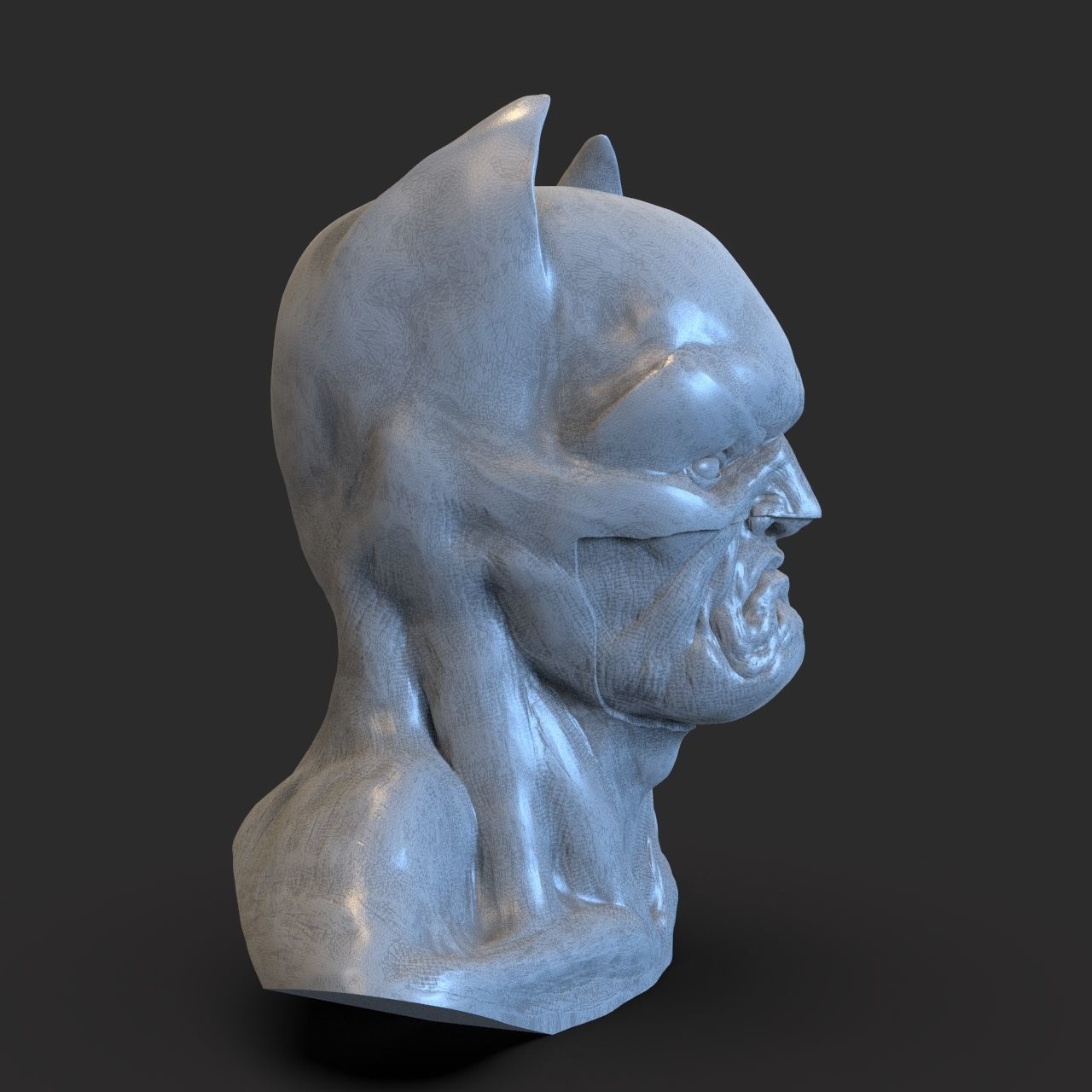 Batman Bust 3D print model_7