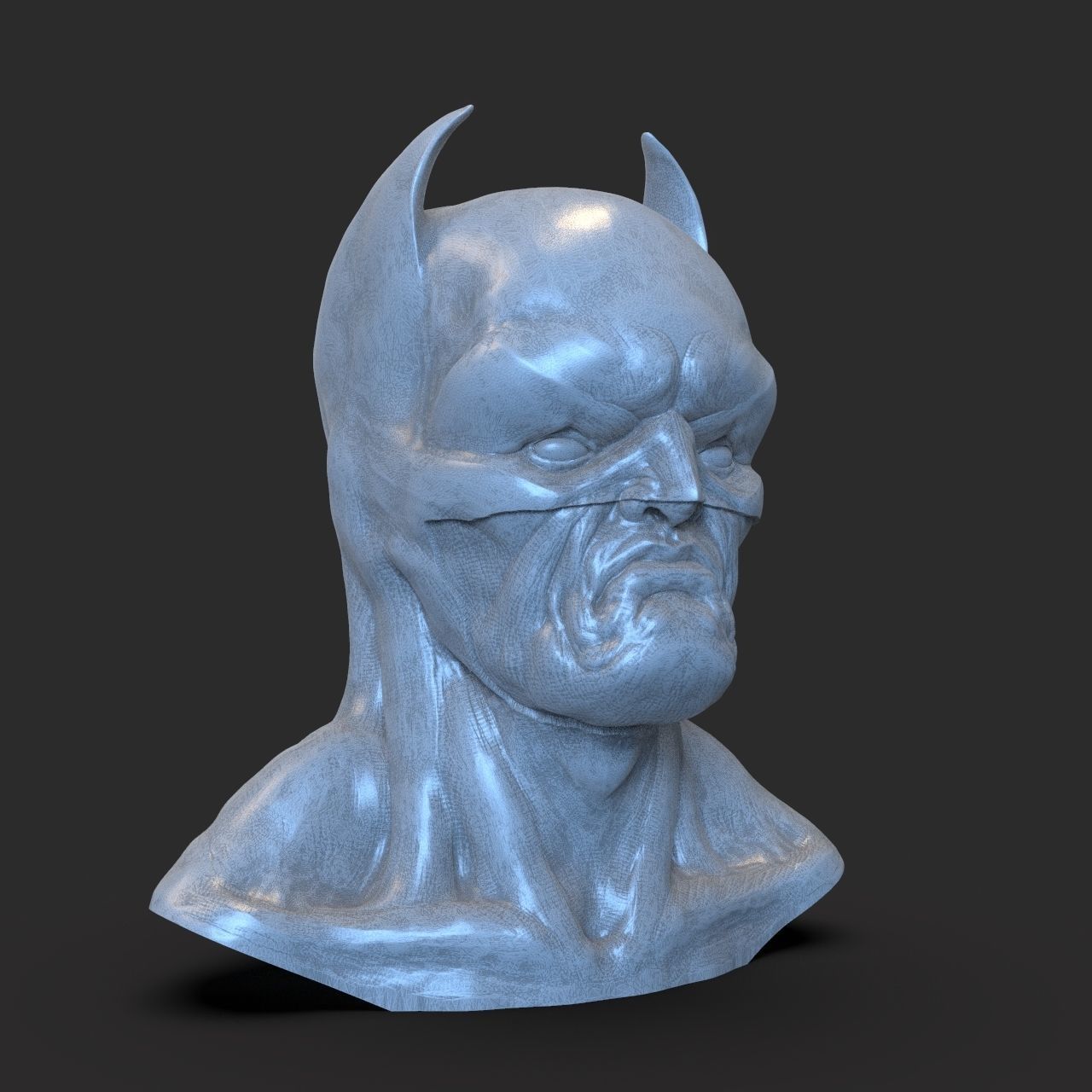 Batman Bust 3D print model_2