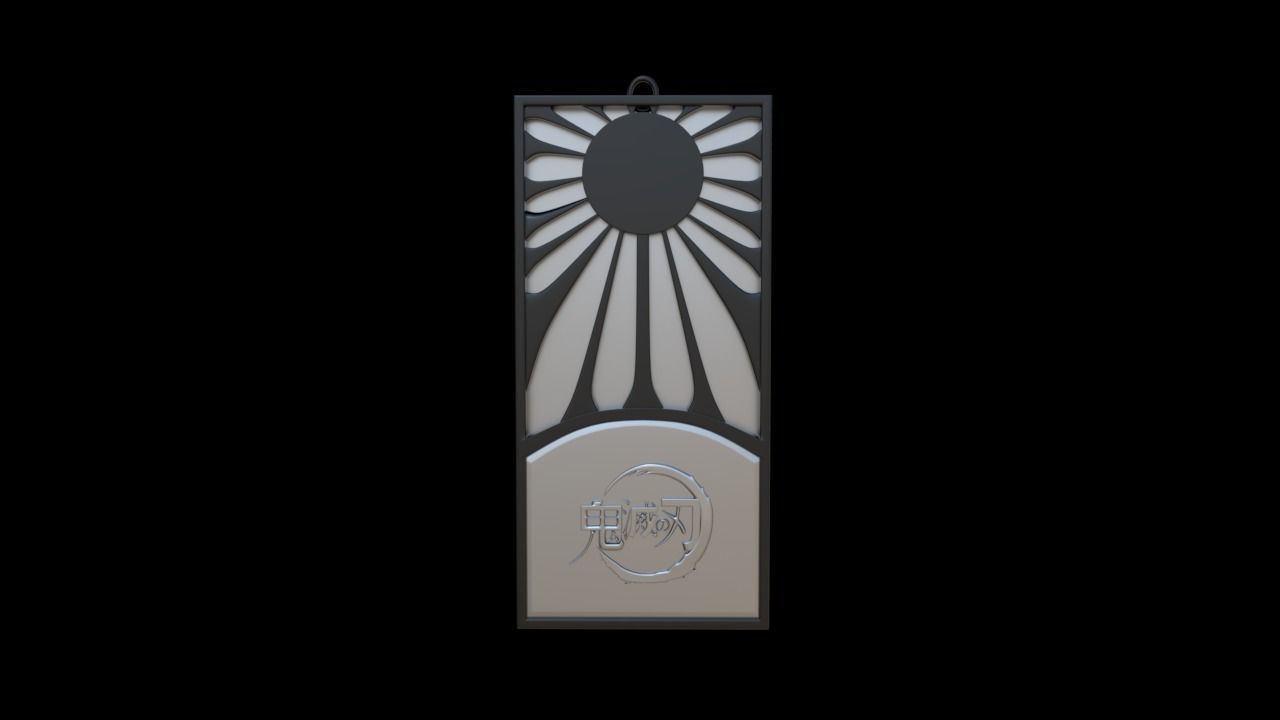 Necklace - kimetsu no yaiba 3D print model_3