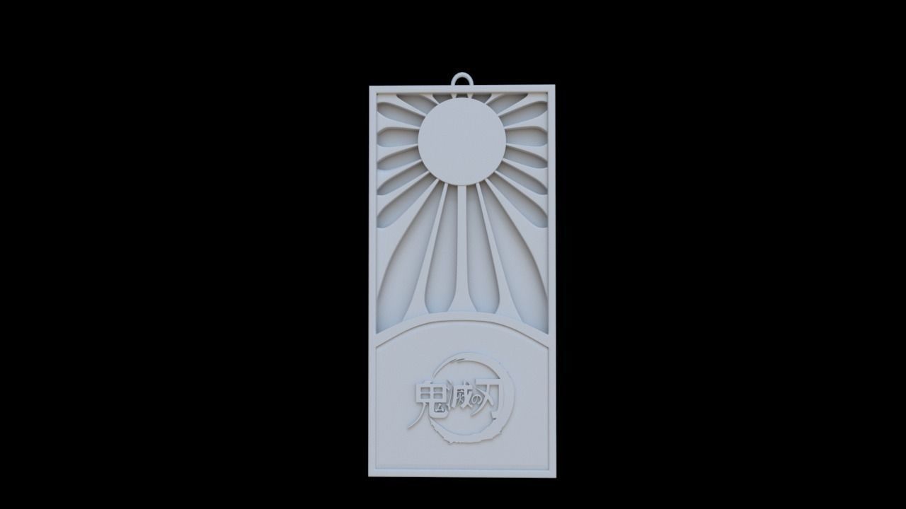 Necklace - kimetsu no yaiba 3D print model_9