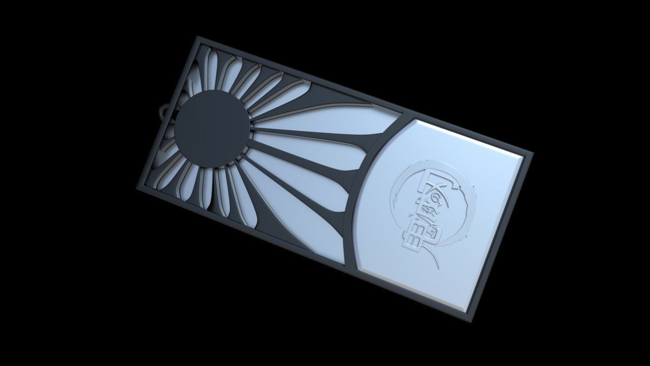 Necklace - kimetsu no yaiba 3D print model_5