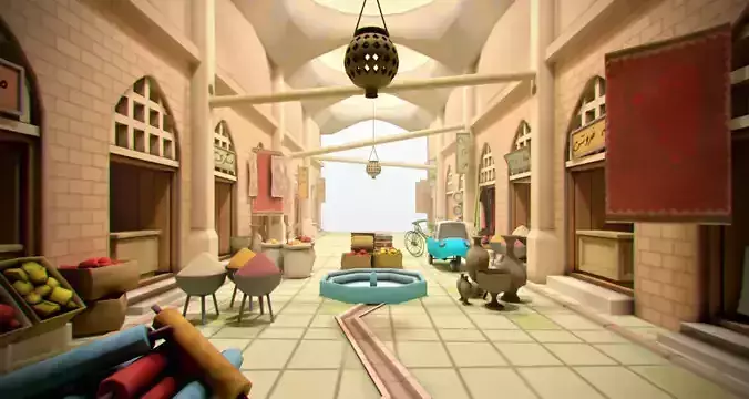 Lowpoly Arabic Bazzar