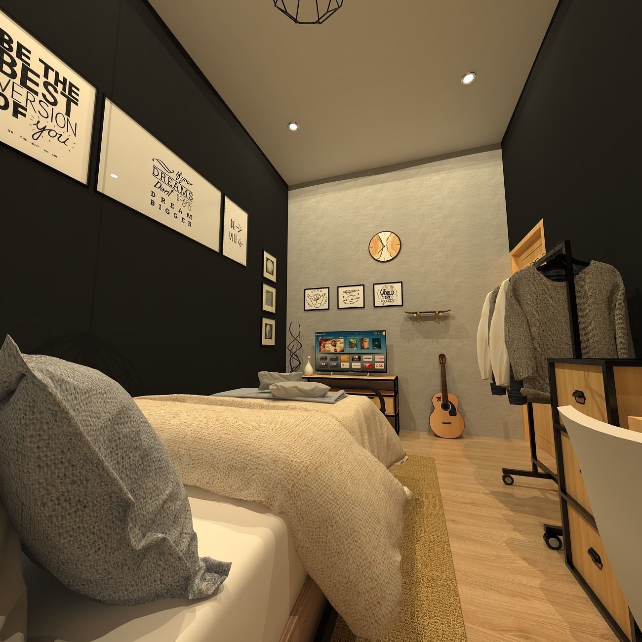 3D INTERIOR BEDROOM 3D model_1