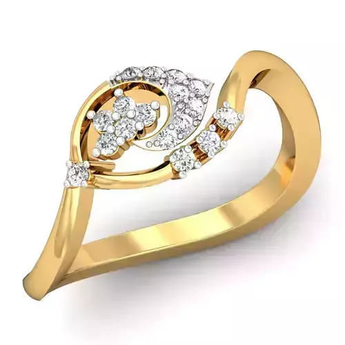 Women light weight ring 3dm stl render detail 