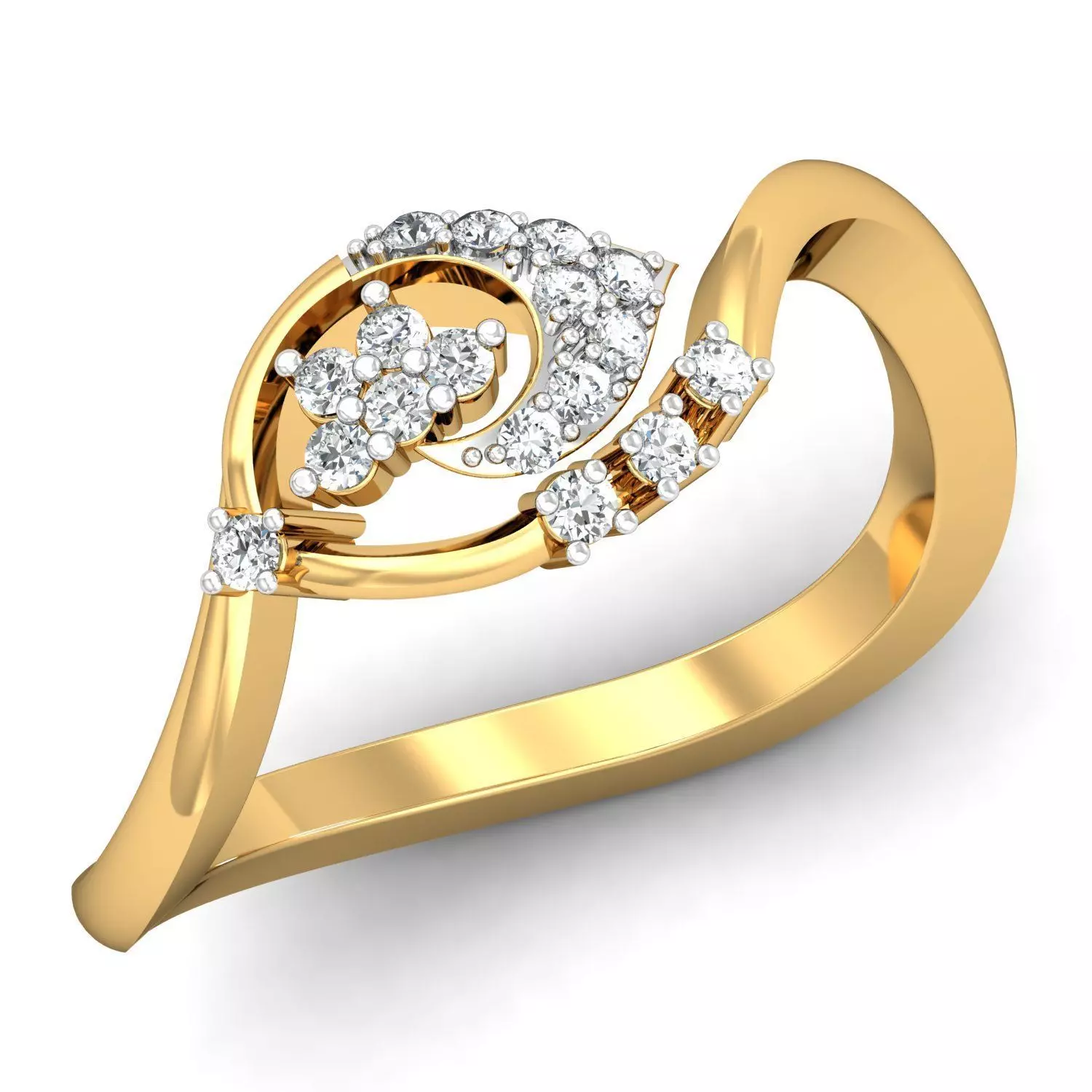 Women light weight ring 3dm stl render detail 3D print model_0