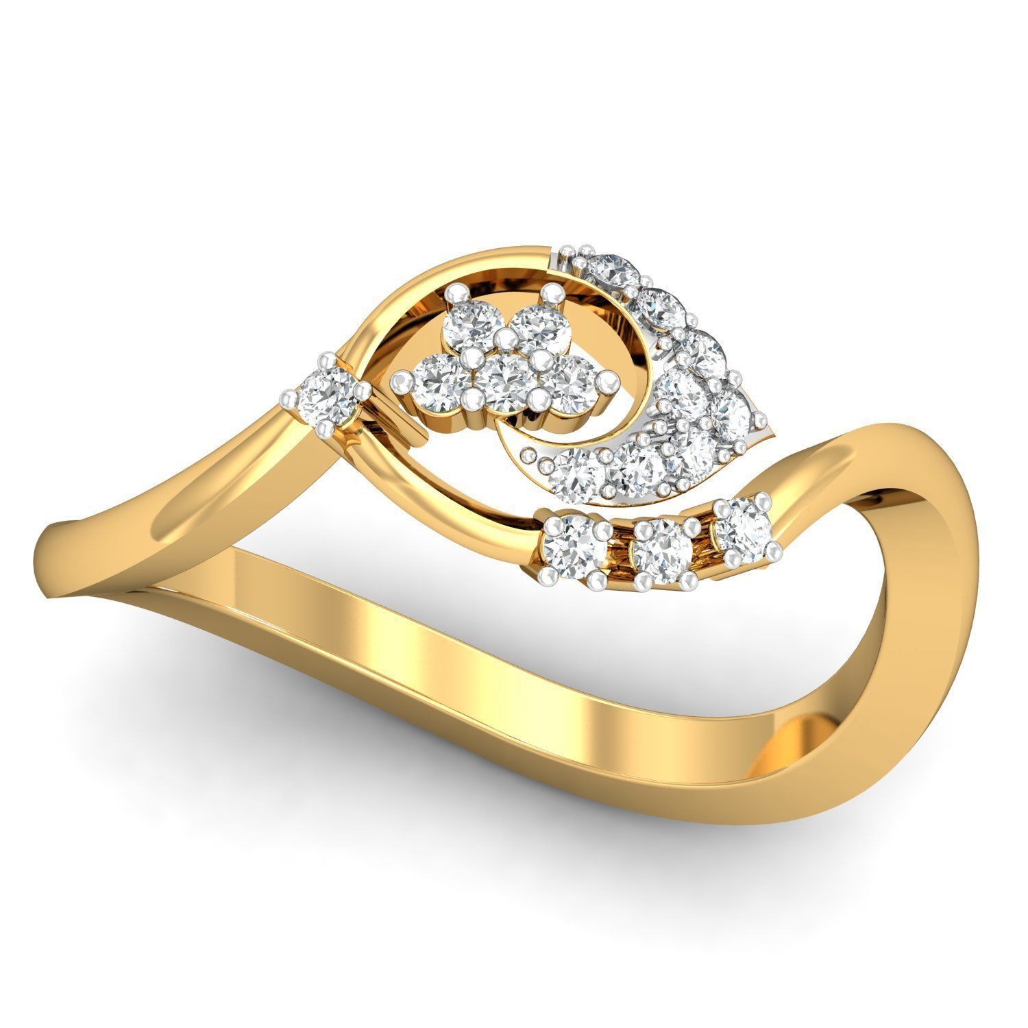 Women light weight ring 3dm stl render detail 3D print model_1