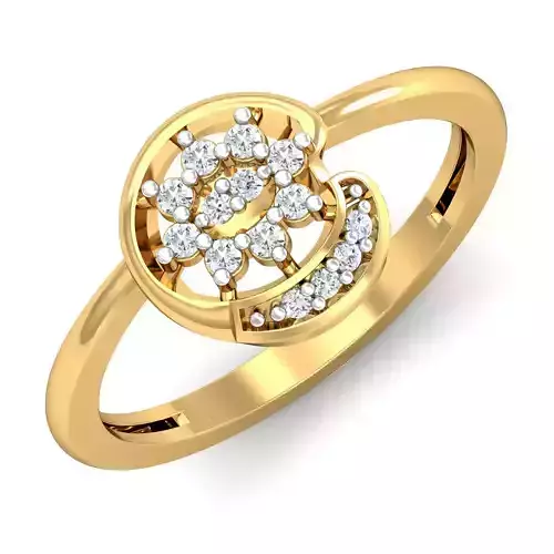 Women light weight ring 3dm stl render detail 