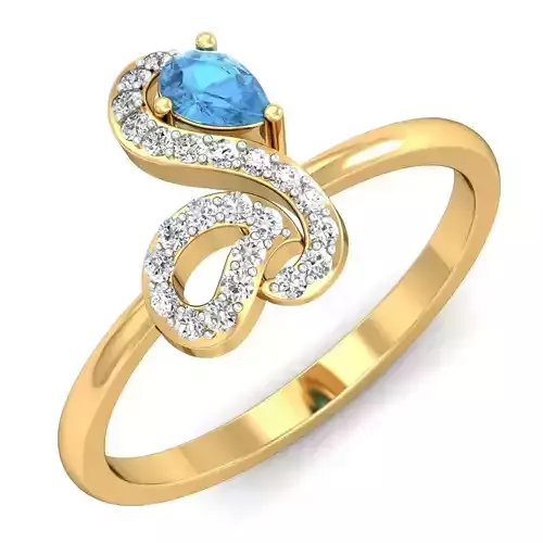 Women light weight ring 3dm stl render detail 