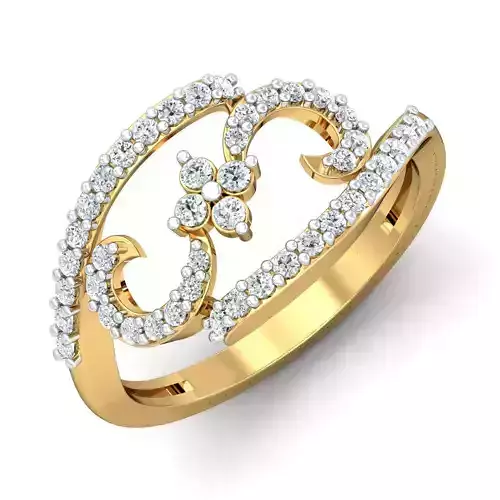 Women light weight ring 3dm stl render detail 