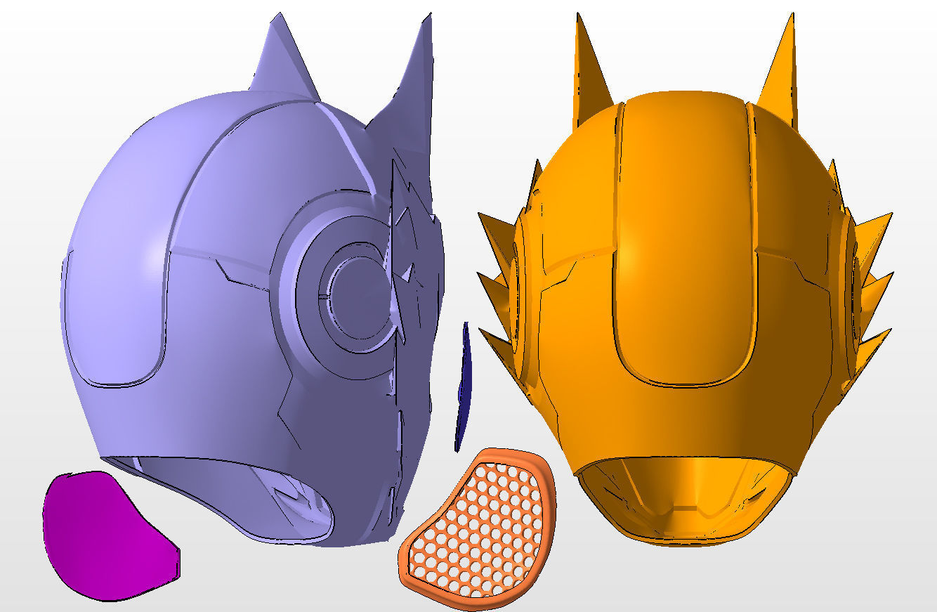 Kamen Rider Vulcan Helmet 3D print model_2