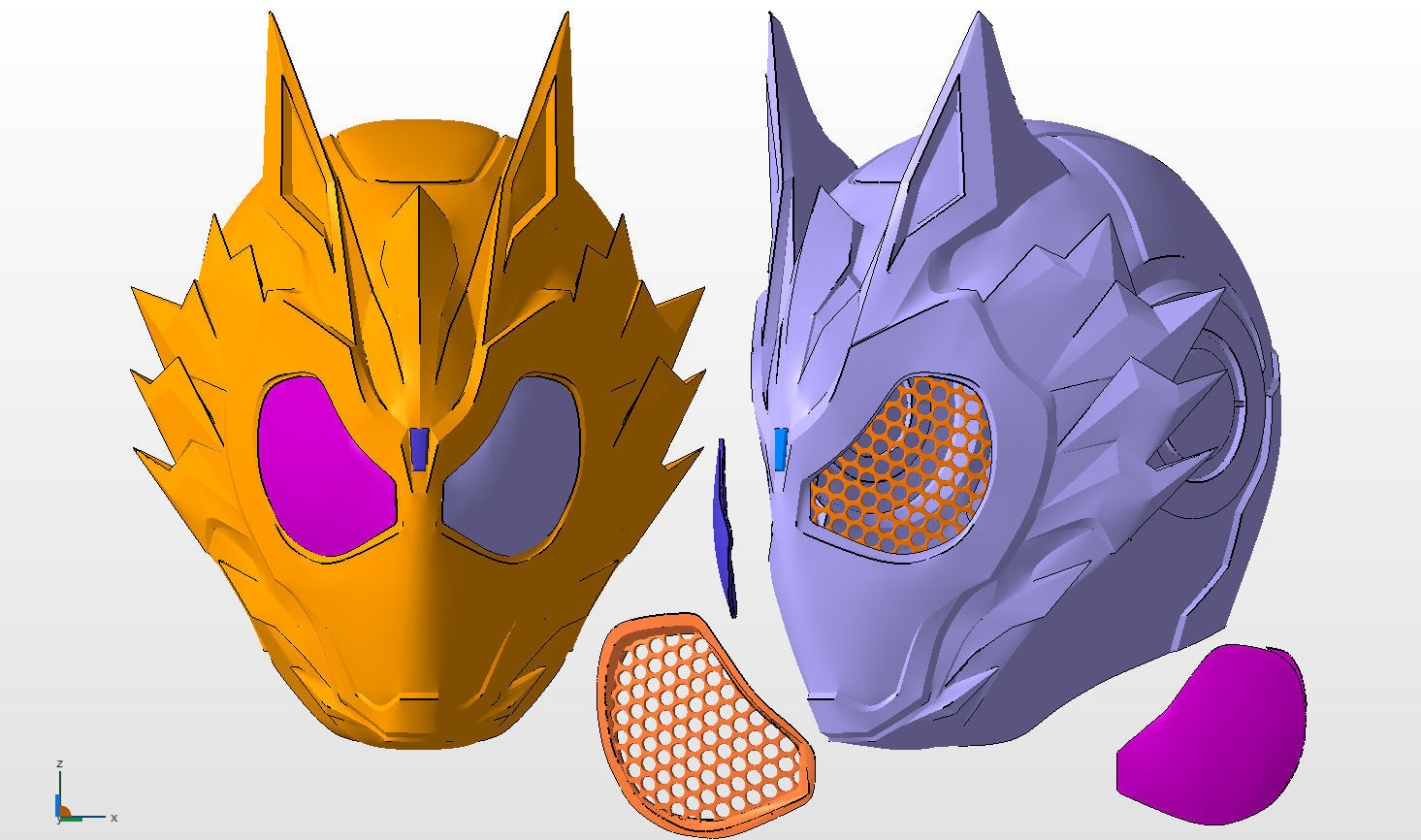 Kamen Rider Vulcan Helmet 3D print model_1