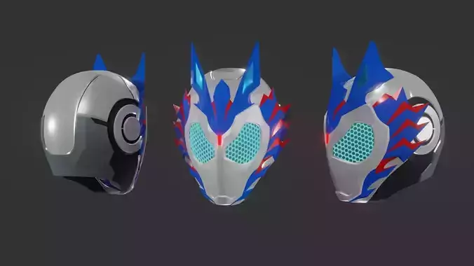 Kamen Rider Vulcan Helmet 3D print model