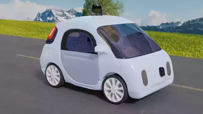 Autonomous Driverless Car 3D model