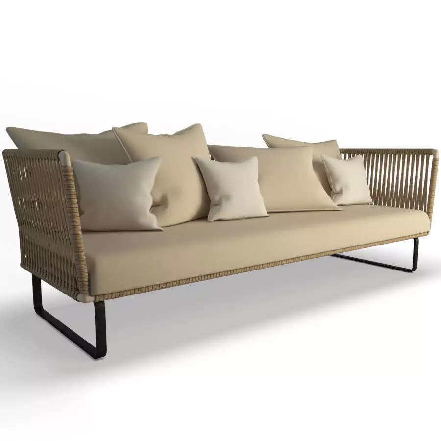 Bitta Sofa 3 Seaters Kettal 3D model_0