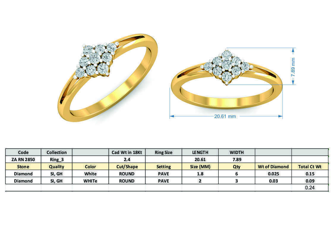 Women light weight ring 3dm stl render detail  3D print model_3