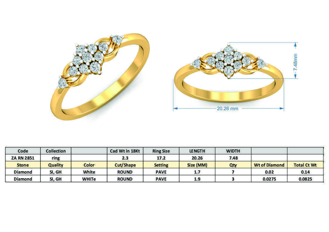 Women light weight ring 3dm stl render detail  3D print model_3