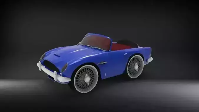 Aston martin DB5 cartoon car 