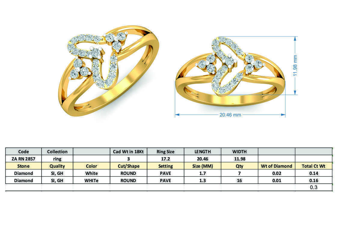 Women light weight ring 3dm stl render detail  3D print model_3