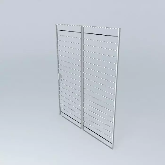 New white gate Free 3D model