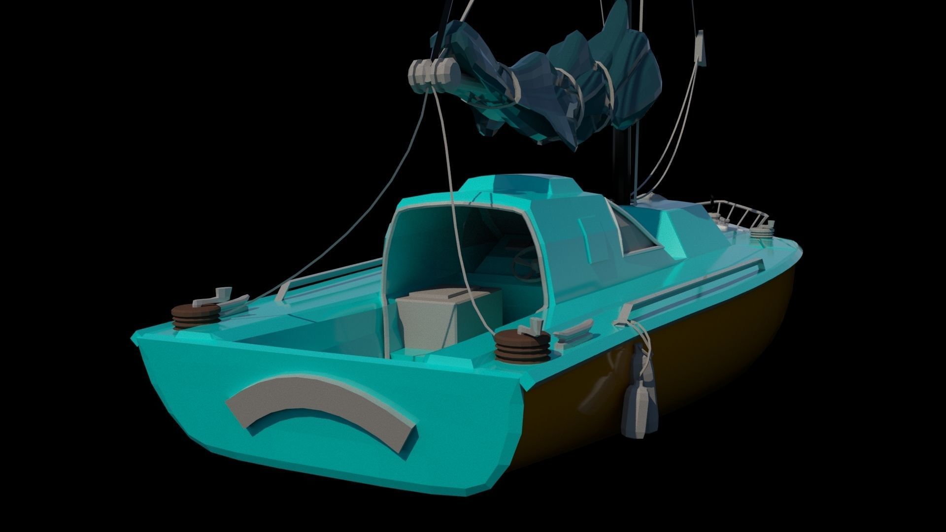 Motor Boats 3D model_3
